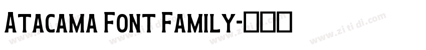 Atacama Font Family字体转换
